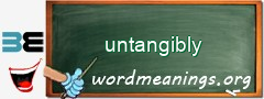 WordMeaning blackboard for untangibly